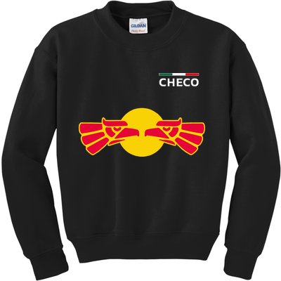 Checo Formula Racing Driver Fan Team Funny Hecho En Mexico Kids Sweatshirt