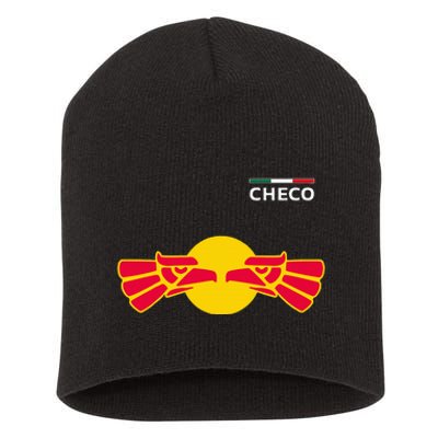 Checo Formula Racing Driver Fan Team Funny Hecho En Mexico Short Acrylic Beanie