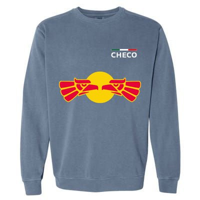 Checo Formula Racing Driver Fan Team Funny Hecho En Mexico Garment-Dyed Sweatshirt