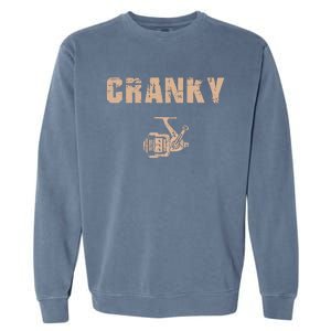 Cranky Fishing Reel Garment-Dyed Sweatshirt