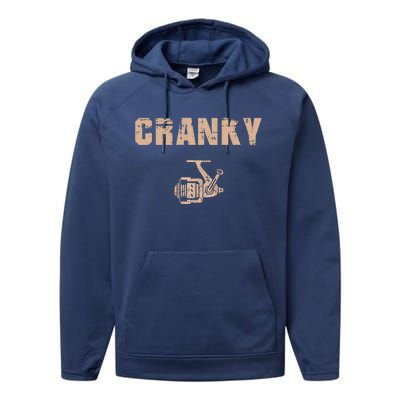 Cranky Fishing Reel Performance Fleece Hoodie