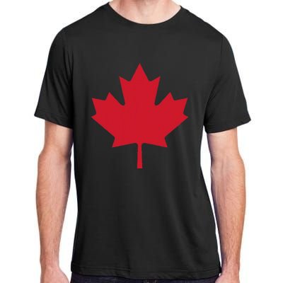 Canadian Flag Red Maple Leaf Canada Day Adult ChromaSoft Performance T-Shirt