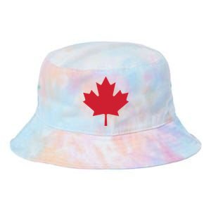 Canadian Flag Red Maple Leaf Canada Day Tie Dye Newport Bucket Hat