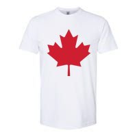 Canadian Flag Red Maple Leaf Canada Day Softstyle CVC T-Shirt