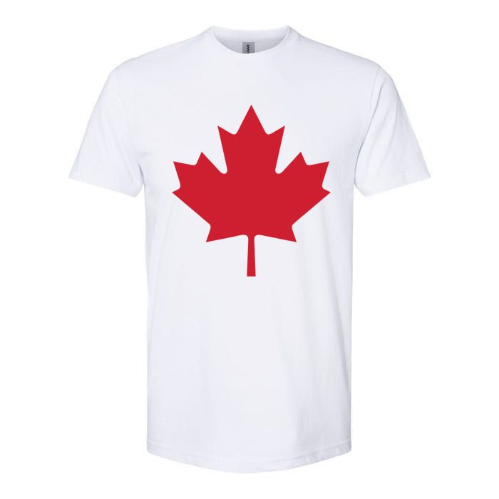 Canadian Flag Red Maple Leaf Canada Day Softstyle CVC T-Shirt