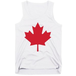 Canadian Flag Red Maple Leaf Canada Day Tank Top