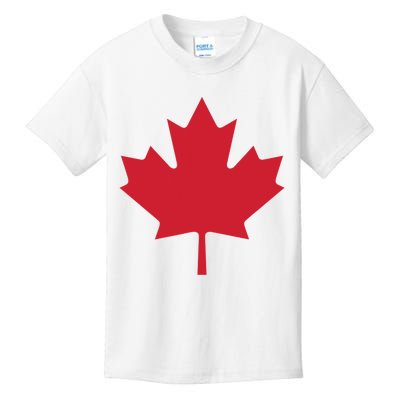 Canadian Flag Red Maple Leaf Canada Day Kids T-Shirt