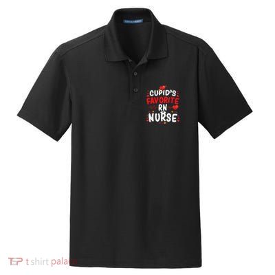 Cupid's Favorite RN Nurse Cute Valentine's Day Nurses Gifts Dry Zone Grid Polo