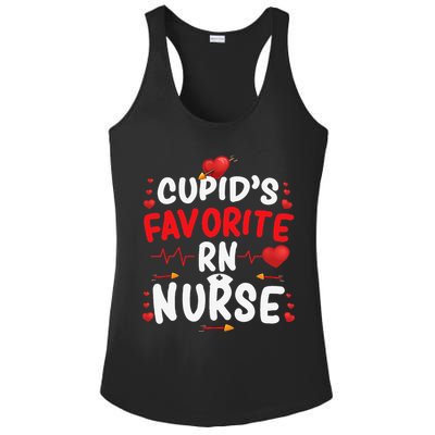 Cupid's Favorite RN Nurse Cute Valentine's Day Nurses Gifts Ladies PosiCharge Competitor Racerback Tank