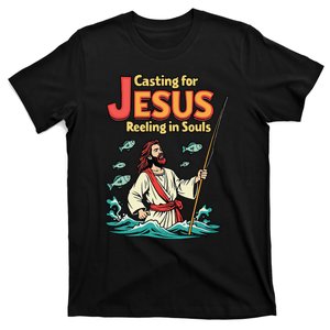 Christian Fisherman Religious Fishing Lover Jesus Christ T-Shirt