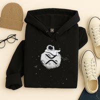 Cryptocurrency Fun Relaxing Space Man On Xrp Crypto Moon Hoodie