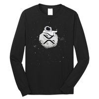 Cryptocurrency Fun Relaxing Space Man On Xrp Crypto Moon Long Sleeve Shirt