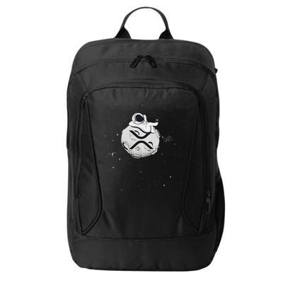 Cryptocurrency Fun Relaxing Space Man On Xrp Crypto Moon City Backpack
