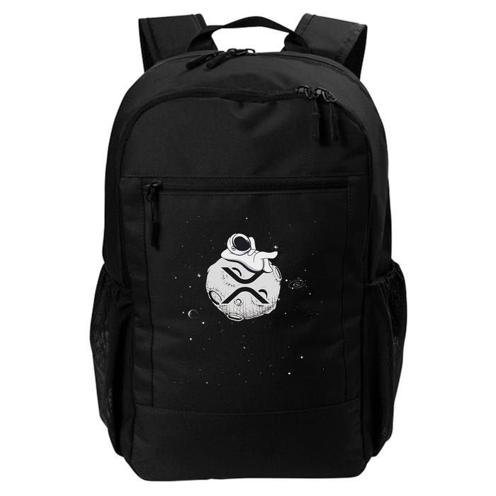 Cryptocurrency Fun Relaxing Space Man On Xrp Crypto Moon Backpack