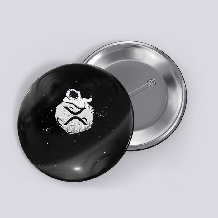 Cryptocurrency Fun Relaxing Space Man On Xrp Crypto Moon Button