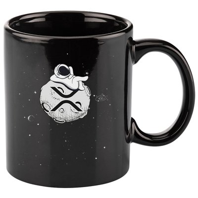 Cryptocurrency Fun Relaxing Space Man On Xrp Crypto Moon 11oz C Handle Ceramic Mug