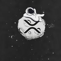 Cryptocurrency Fun Relaxing Space Man On Xrp Crypto Moon 11oz C Handle Ceramic Mug