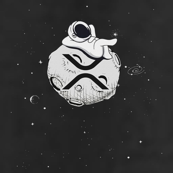 Cryptocurrency Fun Relaxing Space Man On Xrp Crypto Moon 11oz C Handle Ceramic Mug