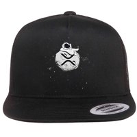 Cryptocurrency Fun Relaxing Space Man On Xrp Crypto Moon Flat Bill Trucker Hat