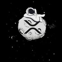 Cryptocurrency Fun Relaxing Space Man On Xrp Crypto Moon Flat Bill Trucker Hat