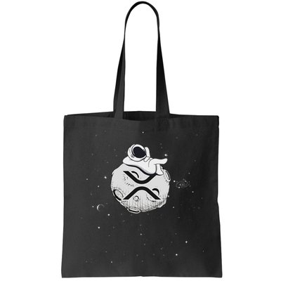Cryptocurrency Fun Relaxing Space Man On Xrp Crypto Moon Bag
