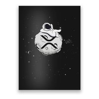 Cryptocurrency Fun Relaxing Space Man On Xrp Crypto Moon Poster