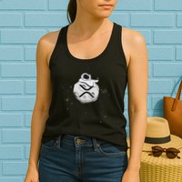 Cryptocurrency Fun Relaxing Space Man On Xrp Crypto Moon Womens Tank Top