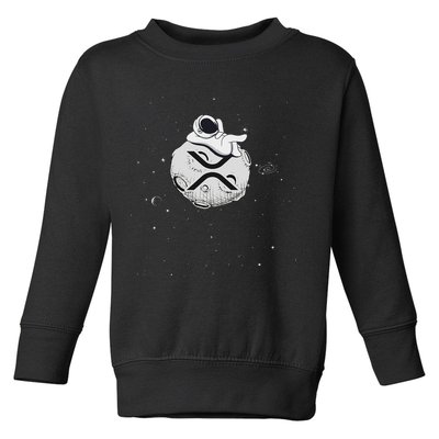 Cryptocurrency Fun Relaxing Space Man On Xrp Crypto Moon Toddler Sweatshirt