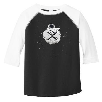 Cryptocurrency Fun Relaxing Space Man On Xrp Crypto Moon Toddler Fine Jersey T-Shirt