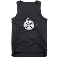 Cryptocurrency Fun Relaxing Space Man On Xrp Crypto Moon Tank Top