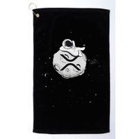 Cryptocurrency Fun Relaxing Space Man On Xrp Crypto Moon Golf Towel