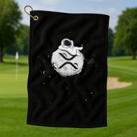 Cryptocurrency Fun Relaxing Space Man On Xrp Crypto Moon Golf Towel