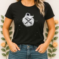 Cryptocurrency Fun Relaxing Space Man On Xrp Crypto Moon Womens T-Shirt