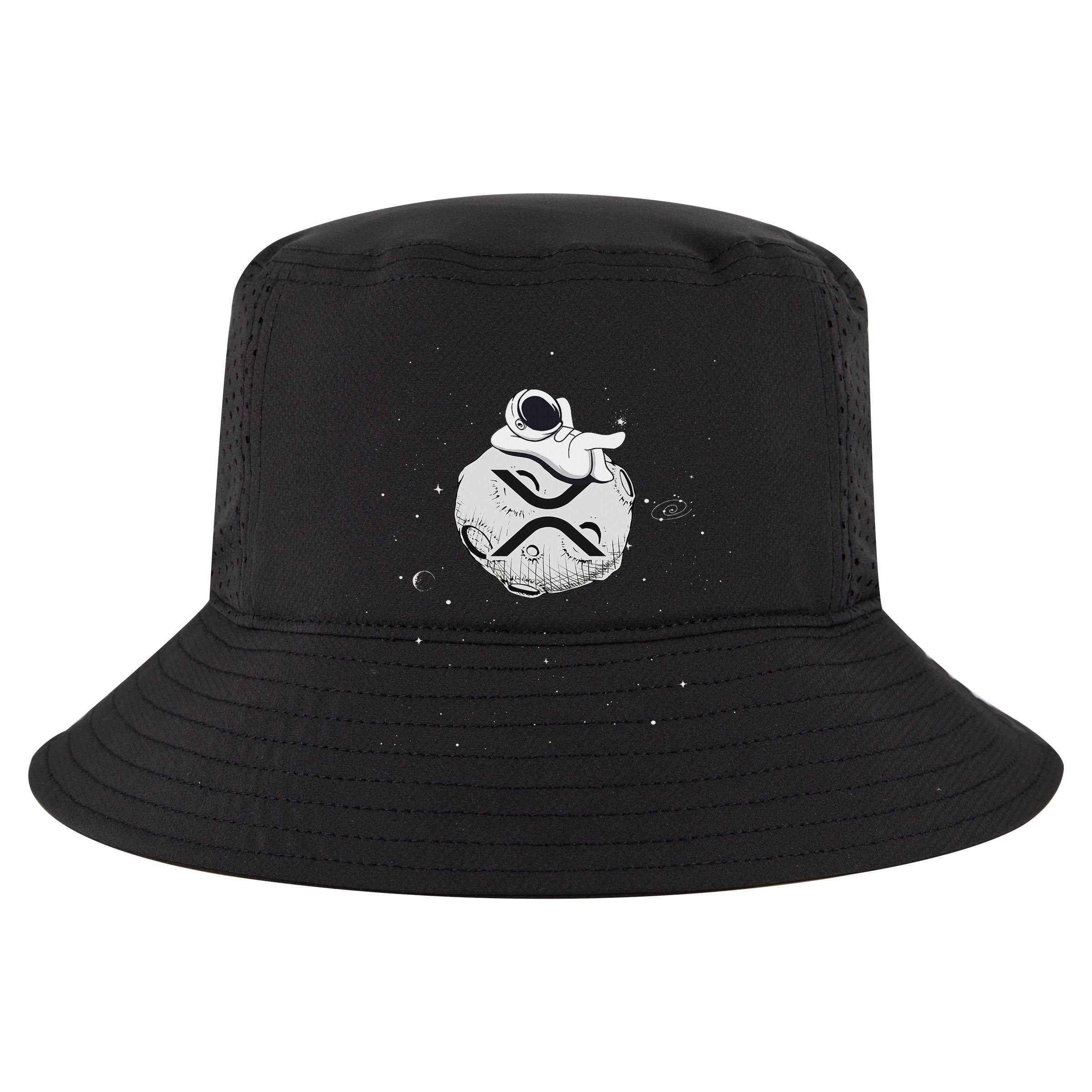 Cryptocurrency Fun Relaxing Space Man On Xrp Crypto Moon Wool Snapback Cap