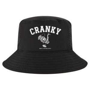 Cranky Fishing Reel Pun Humor Fishermen Hoilday Cool Comfort Performance Bucket Hat