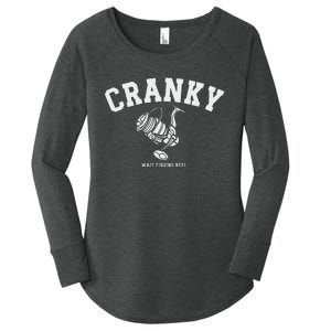 Cranky Fishing Reel Pun Humor Fishermen Hoilday Women's Perfect Tri Tunic Long Sleeve Shirt