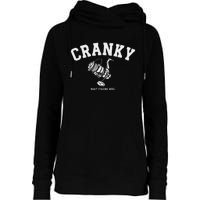 Cranky Fishing Reel Pun Humor Fishermen Hoilday Womens Funnel Neck Pullover Hood