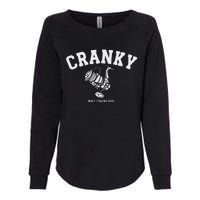 Cranky Fishing Reel Pun Humor Fishermen Hoilday Womens California Wash Sweatshirt