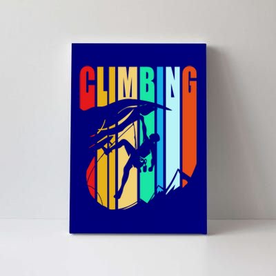 Climber Funny Rock Climbing Gift Canvas