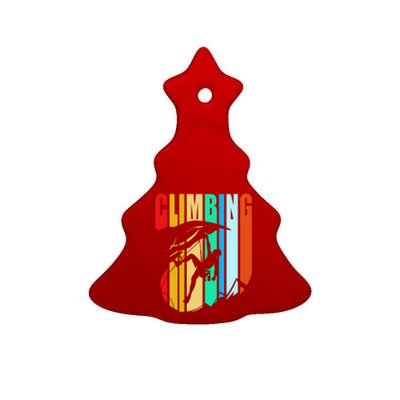 Climber Funny Rock Climbing Gift Ceramic Tree Ornament