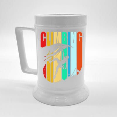 Climber Funny Rock Climbing Gift Beer Stein