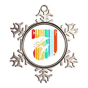 Climber Funny Rock Climbing Gift Metallic Star Ornament