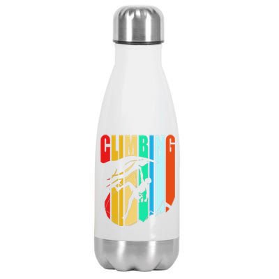 Climber Funny Rock Climbing Gift Stainless Steel Insulated Water Bottle