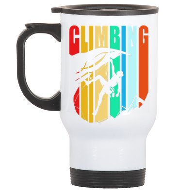 Climber Funny Rock Climbing Gift Stainless Steel Travel Mug