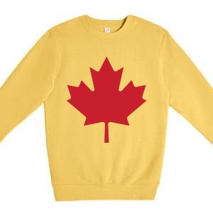 Canadian Flag Red Maple Leaf Canada Day Premium Crewneck Sweatshirt