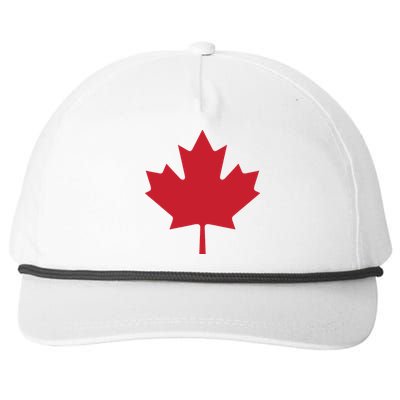 Canadian Flag Red Maple Leaf Canada Day Snapback Five-Panel Rope Hat