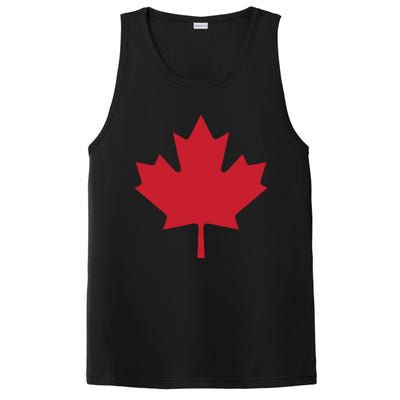 Canadian Flag Red Maple Leaf Canada Day PosiCharge Competitor Tank