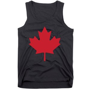 Canadian Flag Red Maple Leaf Canada Day Tank Top