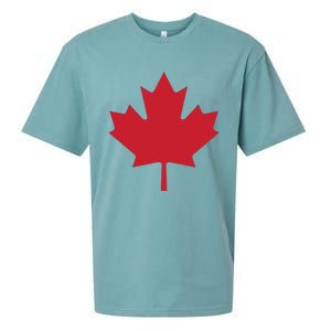 Canadian Flag Red Maple Leaf Canada Day Sueded Cloud Jersey T-Shirt