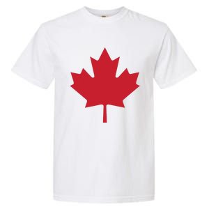 Canadian Flag Red Maple Leaf Canada Day Garment-Dyed Heavyweight T-Shirt